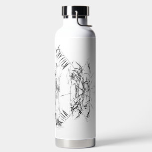 Persoonlijke Reeds in moderne Zen-inktstijl Waterfles