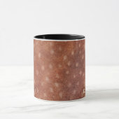 Persoonlijke Reeënprint Terracotta Rosbruin Mok (Midden)