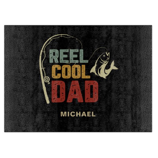 Persoonlijke Reel Coole Papa Snijplank (Voorkant)