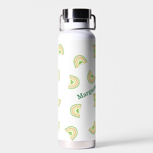 Persoonlijke Regenbogen in Meerdere Kleuren Waterfles (Achterkant)