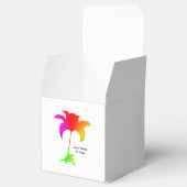 Persoonlijke Regenboog Bloemensnijrand Wijncadeauv Bedankdoosjes (Geopend)
