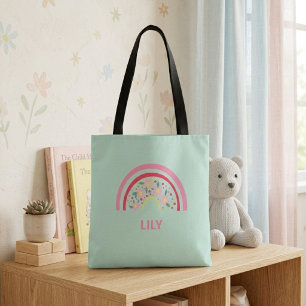 Persoonlijke Regenboog Boodschappentas voor Kinder Tote Bag