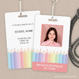 Persoonlijke Regenboog Docent Naam Foto ID Badge