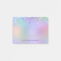 Persoonlijke Regenboog Drip Glitter