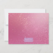 Persoonlijke regenboog eenhoorn voor kinderen notitiekaartje (Achterkant)