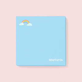 Persoonlijke Regenboog en Naam Post-it Notities Post-it® Notes