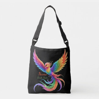 Persoonlijke Regenboog Fenix Naam Geboortedatum Ca Crossbody Tas