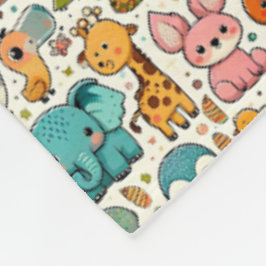 Persoonlijke regenboog fleece deken met monogram