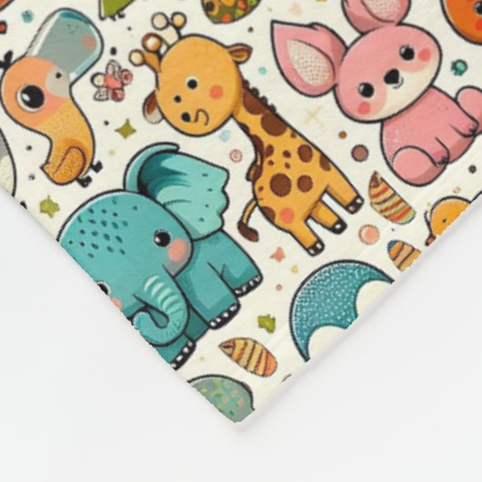 Persoonlijke regenboog fleece deken met monogram (Hoek)