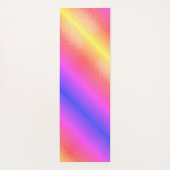 Persoonlijke regenboog glitters yogamat (Achterkant)