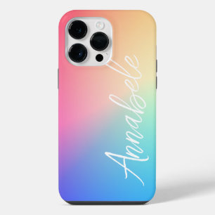 Persoonlijke Regenboog Gradiënt iPhone 14 Pro Max Hoesje