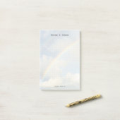 Persoonlijke regenboog hemel esthetische stippenra post-it® notes (Op bureau)