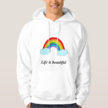 Persoonlijke Regenboog Hoodie | Aangepaste naam &