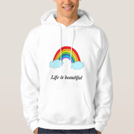 Persoonlijke Regenboog Hoodie | Aangepaste naam &