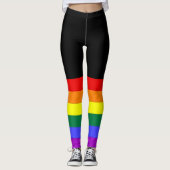 Persoonlijke Regenboog LGBT Pride Leggings (Voorkant)