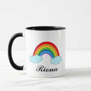 Persoonlijke Regenboog Naambeker Kleurig Mok