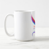 Persoonlijke Regenboog Phoenix Naam Geboortedatum  Koffiemok (Links)