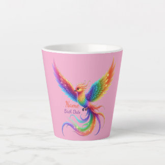 Persoonlijke Regenboog Phoenix Naam Geboortedatum Latte Mok