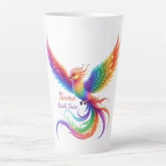 Persoonlijke Regenboog Phoenix Naam Geboortedatum Latte Mok