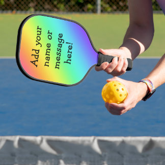 Persoonlijke Regenboog Pickleball Paddle