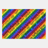 PERSOONLIJKE regenboog pride inpakpapier 3 design (Voorkant 3)