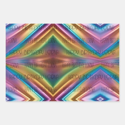 PERSOONLIJKE regenboog pride inpakpapier 3 design (Voorkant)