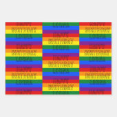 PERSOONLIJKE regenboog pride inpakpapier 3 design Vel (Voorkant 2)