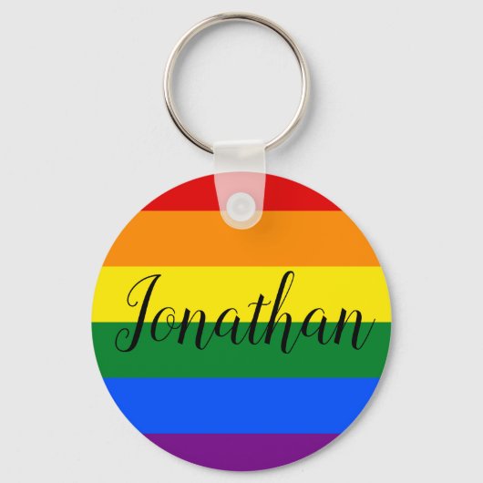 Persoonlijke Regenboog Sleutelhanger (Voorkant)
