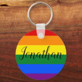 Persoonlijke Regenboog Sleutelhanger (Voorkant)