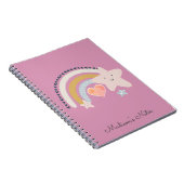 Persoonlijke Regenboog Sterren  Notitieboek (Rechterzijde)