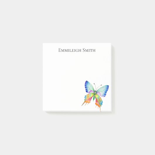 Persoonlijke Regenboog Vlinder Post-it Briefjes Post-it® Notes (Voorkant)