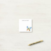 Persoonlijke Regenboog Vlinder Post-it Briefjes Post-it® Notes (Op bureau)