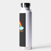 Persoonlijke Regenboog Waterfles | Aangepaste Naam (Links)