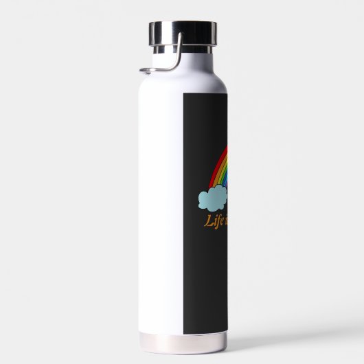Persoonlijke Regenboog Waterfles | Aangepaste Naam (Rechts)
