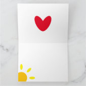 Persoonlijke Regenboog Weer Moederdag Kaart (Binnen)