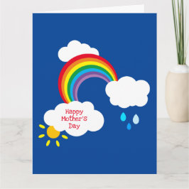 Persoonlijke Regenboog Weer Moederdag Kaart