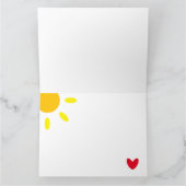 Persoonlijke Regenboog Weer Moederdagkaart Kaart (Binnen)