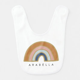 Persoonlijke regenboogbaby Bib Baby Slabbetje