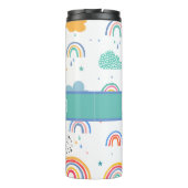 Persoonlijke regenboogdrank tumbler thermosbeker (Achterkant)