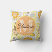 Persoonlijke regenboogkussen met initialen kussen (Achterkant)