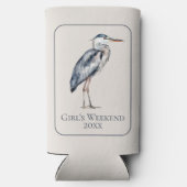 Persoonlijke Reiger Vogel op de Kust Seltzer Blikjeskoeler (Achterkant)