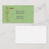 Persoonlijke Reiki Master visitekaartjes (Voorkant / Achterkant)