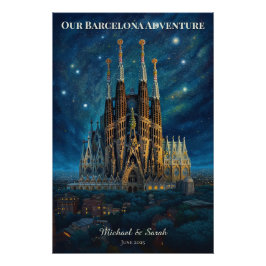 Persoonlijke reis naar Barcelona | Sagrada Familia Perfect Poster