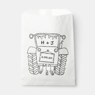 Persoonlijke reisvoordeur voor tractorland bedankzakje