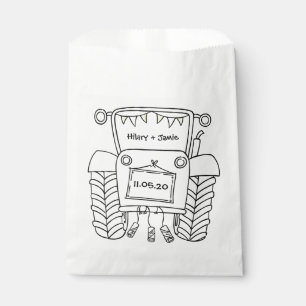 Persoonlijke reisvoordeur voor tractorland bedankzakje
