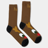 Persoonlijke rendier Kerstvakantie sokken (Rechts)