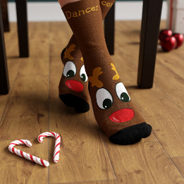 Persoonlijke rendier Kerstvakantie sokken