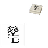 Persoonlijke rendierAntlers Naam "L" Rubberstempel (Gestempeld)