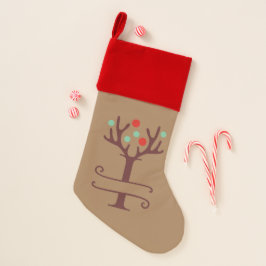 Persoonlijke rendieren Antlers Naam "I" Kerstsok