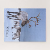 Persoonlijke rendierfoto legpuzzel (Horizontaal)